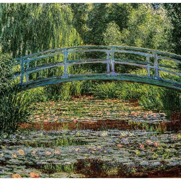 Wandkleed Japanese Bridge - Claude Monet - 68 cm x 73 cm