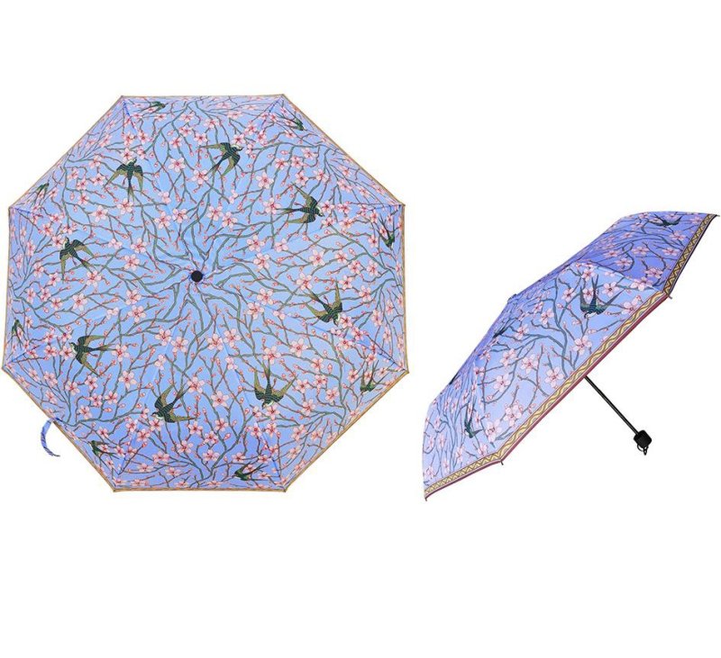 Paraplu knop - Swallow and Blossom - Bloesem en Zwaluw - Walter Crane