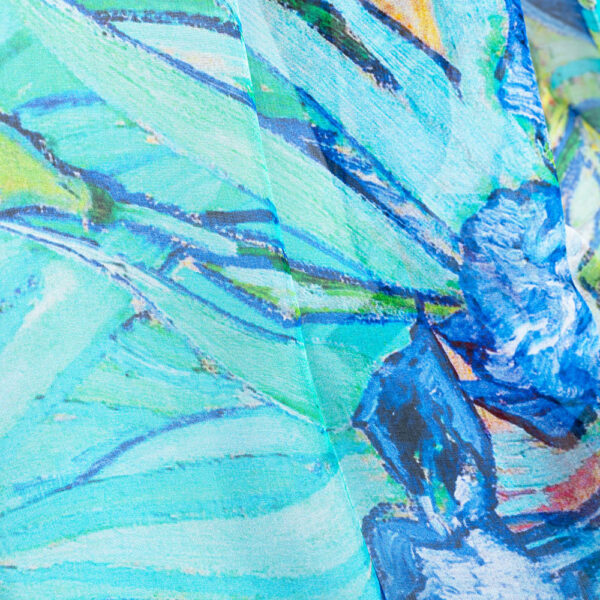 Sjaal - Iris - Vincent van Gogh - 100% pure zijde - 180 x 52 cm