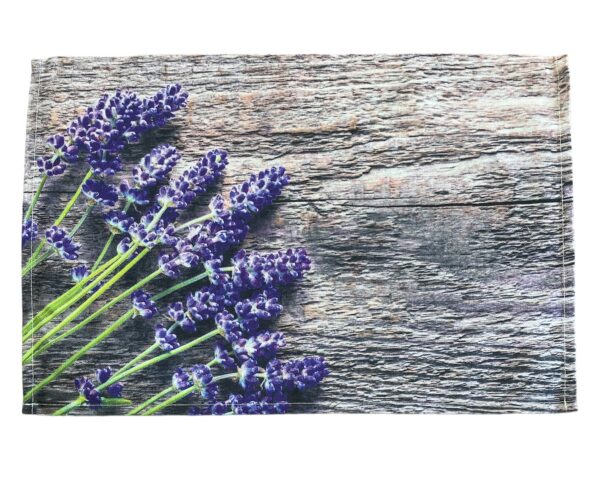 Placemat - bedrukt - Lavendel - Bruin Hout - 30 x 45 cm