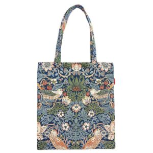 Boodschappentas - Flat bag - Strawberry Thief Blue - Blauw - William Morris