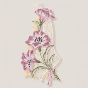 Raamdecoratie - Raamhanger - Lila bloemen - Gele bloemen - met zuignap